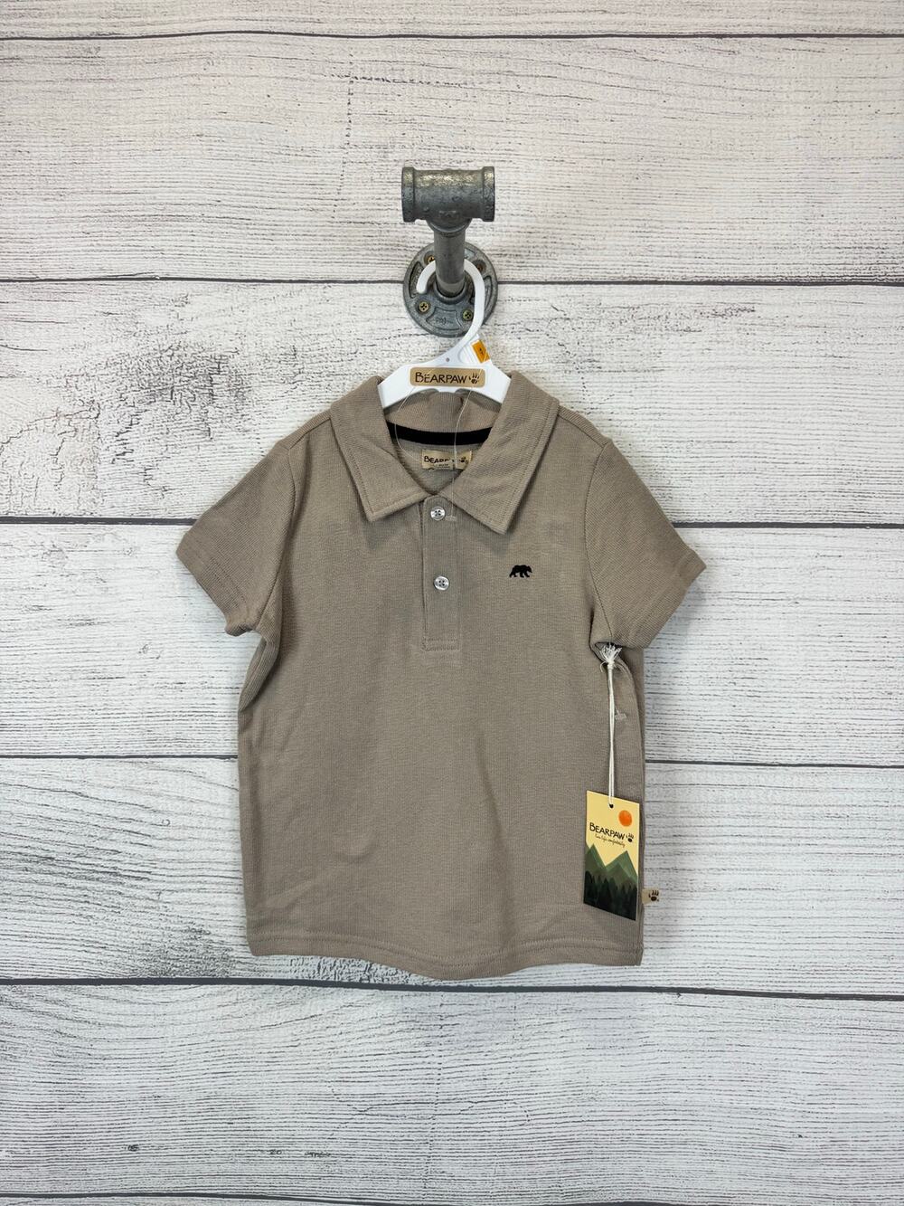 Bear Paw Boy's Tan 2pc Matching Outfit Size 4T
